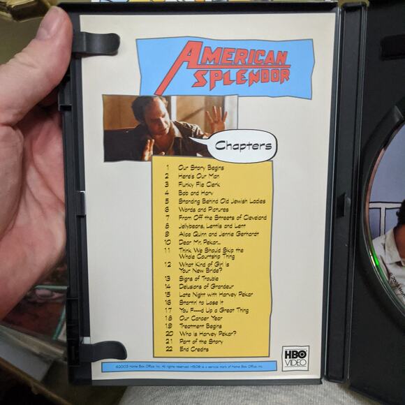 American Splendor DVD w/Chapter and Comic Book Inserts Paul Giamatti Hope Davis - Picture 5 of 5